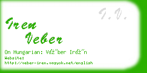 iren veber business card